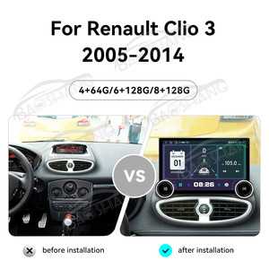 Lecteur multimédia de voiture Baoshang 11,5 pouces 2DIN pour <span class=keywords><strong>Renault</strong></span> <span class=keywords><strong>Clio</strong></span> 3 2005-2014 Android15 <span class=keywords><strong>GPS</strong></span> USB Mirror Link Commande au volant - Product Image 4