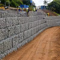 Paniers gabions soudés de 200x100x100cm pour murs de soutènement, maille gabion Galfan