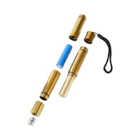 Puntero de pluma de luz láser multipatrón de cuerpo de cobre láser azul de 450nm de alta calidad con todos los accesorios