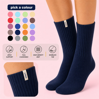 Chaussettes de sport en gros de luxe pour hommes, avec étiquette de marque cousue, imprimées, athlétiques, en coton, avec logo personnalisé, emballage inclus