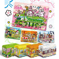 Coffret de cartes en papier authentiques Pokémon, Première série de boosters, Peluche Cuddle Cheek 40x50x60, Boîte mystère de jeu tendance