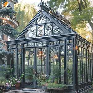 Décoration de cour extérieure Gazebo en métal pour jardin <span class=keywords><strong>Serre</strong></span> en <span class=keywords><strong>fer</strong></span> <span class=keywords><strong>forgé</strong></span> avec cadre en aluminium - Product Image 5