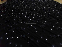 Rideau LED RGB à étoiles, tissu noir DMX contrôlé pour ciel étoilé, toile de fond de scène, lumière d'étoiles pour mariage, discothèque, DJ, concert, événement