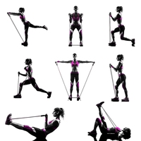 Bandas de Resistencia para Ejercicio, 120 cm, TPE Grueso, para Entrenamiento de Fuerza
