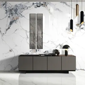 Wholesale marble look white carrelage porcelanto polished glazed porcelain ceramic floor tiles 900x2600