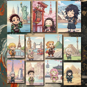 Affiche d'art d'anime japonais, carte à collectionner, boîte mystère de la mythologie étoilée, figurine d'action, jeu de table, impression couleur intégrale - Product Image 2