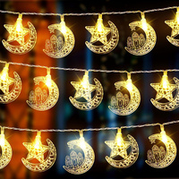 Décorations du Ramadan 2026, lanternes LED Ramadan, lumières féériques en forme de lune et d'étoile, lumières islamiques musulmanes Eid Mubarak, lumières du Ramadan, shopping en Chine