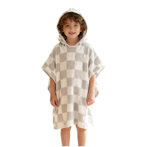 <span class=keywords><strong>Serviette</strong></span> <span class=keywords><strong>de</strong></span> plage à capuche en tissu éponge <span class=keywords><strong>de</strong></span> coton à carreaux, poncho portable, <span class=keywords><strong>serviette</strong></span> <span class=keywords><strong>de</strong></span> <span class=keywords><strong>bain</strong></span> à capuche pour bébé - Product Image 2
