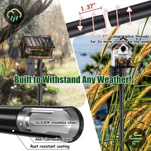 Bán Buôn 4 Móc Kim Loại Chim Ăn Cho Ngoài Trời Treo Thu Hâm Hoang Dã Birdfeeder Trồng Móc Áo - Product Image 3