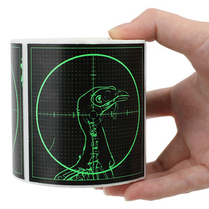 Bersaglio Tattico Rimovibile per Tiro, Adesivi Reattivi a Spruzzo Verde Fluorescente da 3 Pollici, Rotolo di Carta Autoadesiva per Tiro con l'Arco - Product Image 3