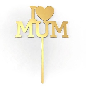I <span class=keywords><strong>Love</strong></span> Mamma Festa della Mamma Acrilico <span class=keywords><strong>Cake</strong></span> Topper - Product Image 2