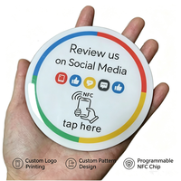 Social-Media-Tap-NFC-Karte mit individuellem Druck, 213 215 216 Chip, kontaktlose RFID-programmierbare Smartcard für Geschäftsförderung
