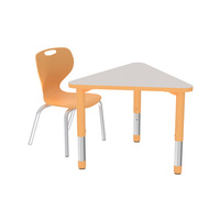 Table d'école en forme de triangle Tables réglables en hauteur pour enfants Table d'activité de maternelle pour les chaises de bureau pour enfants de l'école maternelle