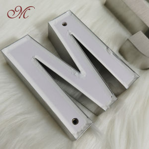 Señalización de letras de Metal cortadas con láser de acero inoxidable cepillado retroiluminado personalizado para empresas Mall Hospitales Park Publicidad al aire libre - Product Image 5