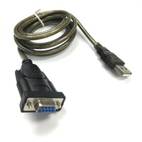 Convertidor de adaptador de cable serie USB 2,0 macho a RS232 hembra DB9 con chip PL2303