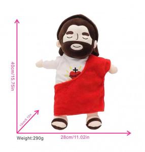 <span class=keywords><strong>Peluche</strong></span> Jésus Lumineuse Respirante Nouveau-né <span class=keywords><strong>Peluche</strong></span> apaisante Jouet en <span class=keywords><strong>peluche</strong></span> religieux chrétien catholique Cadeaux Oreiller avec musique - Product Image 6