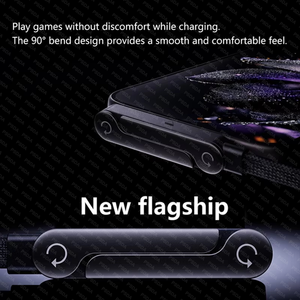 Kabel USB C ke USB C 1M 1.5M 2M 5-Foot 240w Kabel Pengisi Daya USB C dengan Fungsi Penyangga Ponsel Tak Terlihat, Kabel USB C Sudut Kanan - Product Image 4