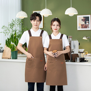 <span class=keywords><strong>Tablier</strong></span> imperméable industriel uniformes de restaurant pour les employés attendre le personnel coton enduit Pvc Sexy <span class=keywords><strong>tablier</strong></span> de cuisine pour les femmes à volants - Product Image 1