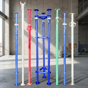 Puntales de Andamio de Acero Giratorios Ajustables para Soporte de Construcción de Hormigón, Superficie con Recubrimiento de Zinc, Acero Q235, Diseño Industrial - Product Image 3