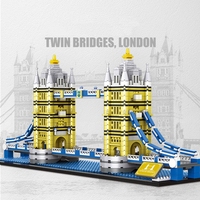 Bloques de Construcción BLOCKMOC del Puente de la Torre de Londres, 1550 Piezas, Arquitectura Famosa del Reino Unido, Escala 1:72, Plástico ABS, Educativo, Ladrillos 3D para Armar