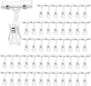 Titulares de precios minoristas personalizados Clips de etiquetas Titulares de tiras de precios ABS transparente para tienda de electrónica al por mayor - Product Image 1