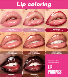 Crayon à <span class=keywords><strong>lèvres</strong></span> vegan pigmenté velours brun OEM, étiquette privée, luxe personnalisé, fini mat rose, anti-transfert, crémeux - Product Image 2