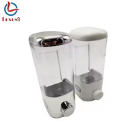 Distributeur de savon liquide automatique à main en plastique ABS chromé de 450ml