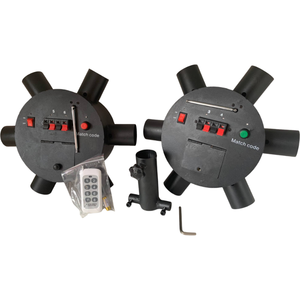 Système de tir de feux d'artifice de scène à double roue en forme de <span class=keywords><strong>soleil</strong></span>, fontaine pyrotechnique froide d'intérieur pour mariages et concerts - Product Image 5