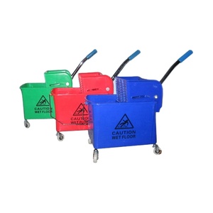 Cubo <span class=keywords><strong>de</strong></span> fregado <span class=keywords><strong>de</strong></span> 24L con 4 ruedas y escurridor pequeño - Product Image 1