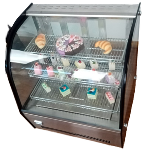 Vitrine réfrigérée pour boulangerie avec porte en verre éclairée, 1,5 m, lumière chaude - Product Image 2