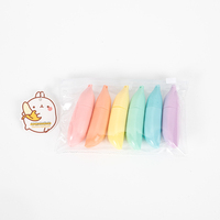 Ensemble de surligneurs pastel en forme de fruits mignons - 6 mini surligneurs colorés pour l'école et le bureau