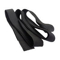 Largeur haute élasticité 1/1.5/ 2/2.5/3/4/5cm blanc/noir coloré doux tricot tressé bande élastique pour coudre des accessoires de vêtement