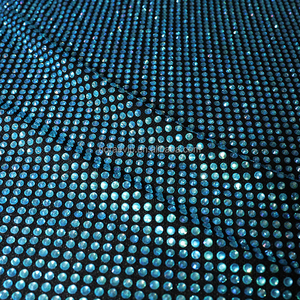 FB001 <span class=keywords><strong>Net</strong></span> tùy chỉnh hotfix Rhinestone Bling lưới vải tuyệt đẹp đầy đủ tinh thể vải cho sáng Ăn mặc - Product Image 5