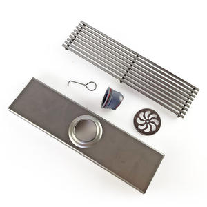 SS 304 Acier Inoxydable MCBKRPDIO <span class=keywords><strong>Invisible</strong></span> Douche Drain De Sol Noir Or Long Canal Linéaire Salle De Bains Anti Odeur Carrelage Insert - Product Image 3