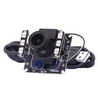 Módulo de Cámara de Visión Artificial con Reconocimiento Facial Infrarrojo USB 1080P IR CUT PS5268 3.6mm 100, Sensor CMOS, Alcance de 8m, Multi-OS