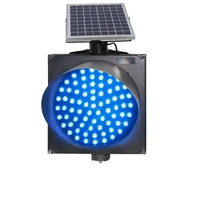 300mm Jaune Clignotant à Énergie Solaire LED Avertissant le Feu de Circulation Solaire