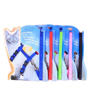 Guinzaglio per Gatti, Corda per Animali Domestici, Imbracatura in Nylon Estensibile con Chiusura a Fibbia, Cinghia Pettorale, Colore Opzionale, Catena Grande - Product Image 2