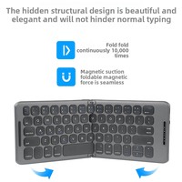 Tray Lipat Ganda Tanpa Sambungan Kustom Portabel Mini untuk Keyboard Nirkabel 65-Tombol Bahan ABS Daya Tahan Baterai 45 Jam