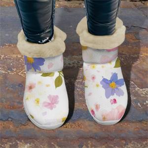 Printkk – bottes de neige au-dessus du genou pour femme, en cuir véritable, fausse fourrure, semelle en caoutchouc thermique et imperméable, bottes chaudes pour l'automne et l'hiver - Product Image 4