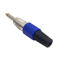 Longueur personnalisée Mono Large Two-Core Audio 6.5 Mixer Plug 6.35 pour adaptateur suisse Plug avec cuivre Contact ABS PC Housing Connectors