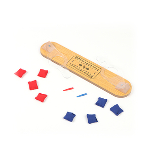 Mini jeu de Cornhole en bois à lancer au doigt, jeu de catapulte de bureau pour enfants et adultes, jouet de table pour fêtes en intérieur - Product Image 4
