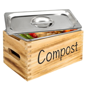 Factory supply counter compost bin worm wooden compost bins wooden storage box.