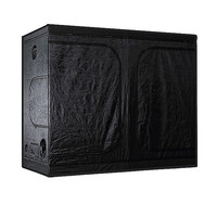 Grande serre hydroponique 240CM 'D' porte 600D PVC cadre en métal bois pour salle de culture intérieure culture hydroponique couleur verte