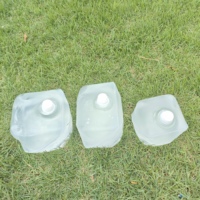 Ember plastik lipat harga murah 10L 20L segel bagus tanpa bocor Jerry dapat dengan lubang keran tanpa pegangan di dalam kotak