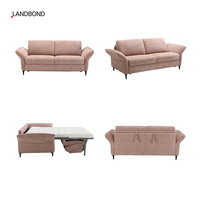 Multifunktionales Hotel-Apartment Wohnzimmer Modernes Stoff-Schlafsofa Matratze Klappbar 3-Sitzer Wandelbar Platzsparend