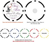 Nouvelles puces de Poker personnalisées, aimant 11,5 gms