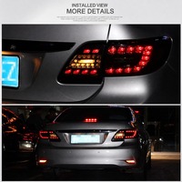 Feux arrière gauche et droit pour Corolla 2011-2013 berline, 2 pièces, feux arrière LED fumés, remplacement direct, ajustement OE, pièces automobiles