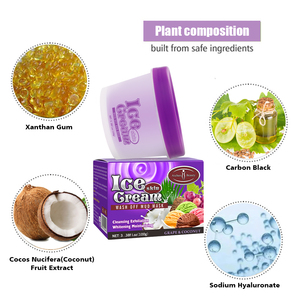 Aichun Beauty <span class=keywords><strong>Mascarilla</strong></span> facial limpiadora de coco natural Barro Arcilla Brillo Exfoliación Helado <span class=keywords><strong>Mascarilla</strong></span> facial de uva - Product Image 5