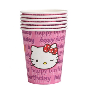 Articles de fête sur le thème de la beauté, décorations pour anniversaires d'enfants, événements, cadeaux de mariage, gobelets en papier à motif de bêtes sauvages - Product Image 2