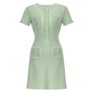 womens long sleeve a line dress Women's Blazer Dress A Line Dress Knee Length Ruched Print Dress main image 1